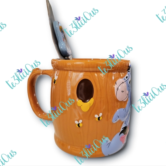 DISNEY PARKS EEYORE MUG WITH SPOON SET - Picture 3 of 6